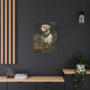 Golden Retriever Wildflower Portrait Wall Art & Canvas Print