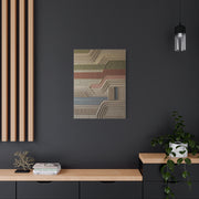 Sculpted Sisal & Plaster Geometric Wall Art & Canvas Print