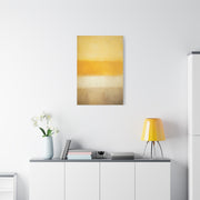 Minimal Color Field Golden Horizon Wall Art & Canvas Print