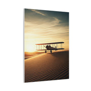 Desert Dawn Biplane Flight Wall Art & Canvas Prints