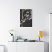 High-Fashion Sunglasses Portrait Wall Art & Canvas Print