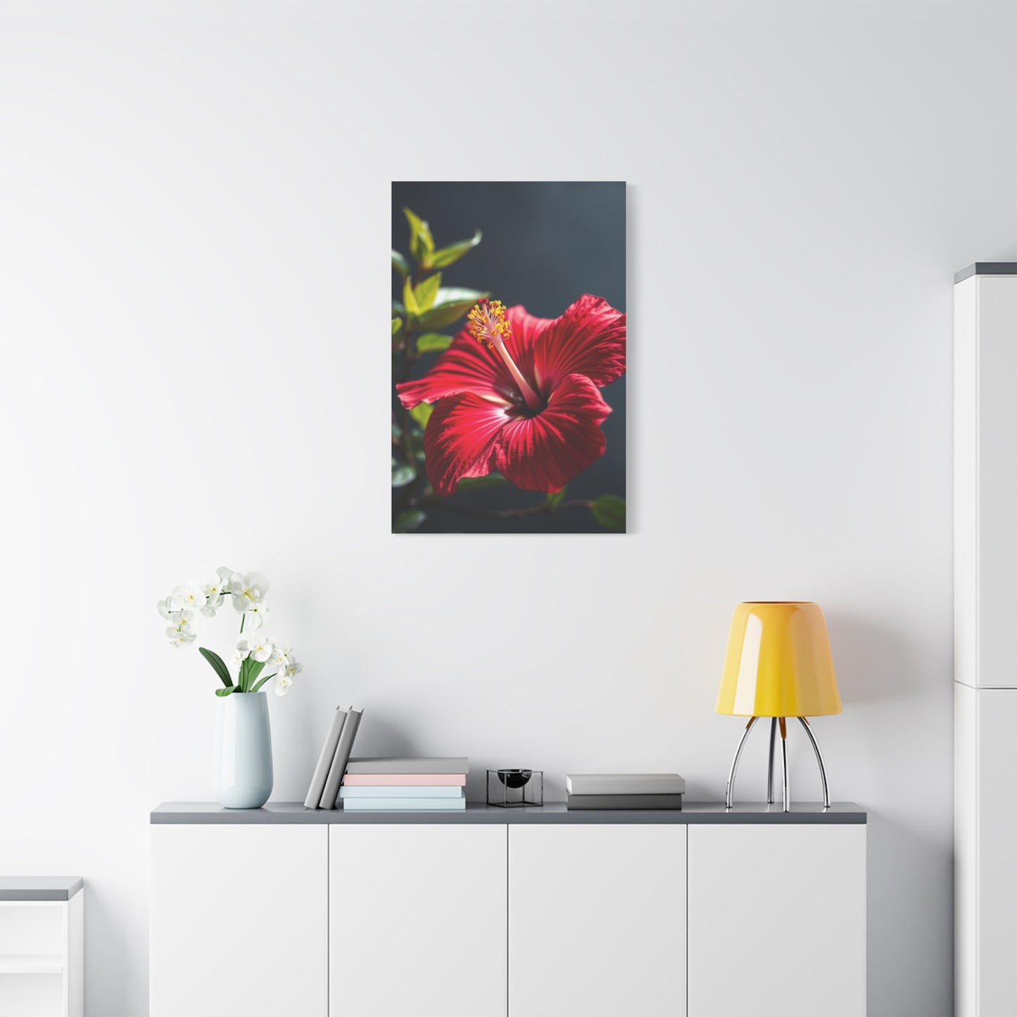 Hibiscus Flower Art Supreme Canvas Wall Art & Canvas Print