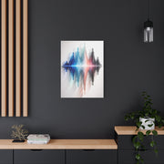 Luminous Soundwave Glass Sculpture Wall Art & Canvas Print