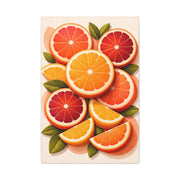 Modern Citrus Still Life Composition Wall Art & Canvas Print