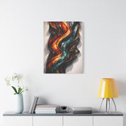 Glossy Molten Metal Relief Wall Art & Canvas Print