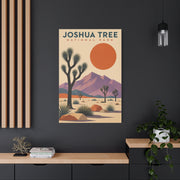 Joshua Tree National Park Retro Poster Southwest Wall Art & Canvas Print