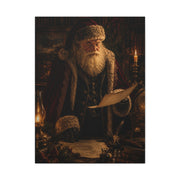 Dark Academia Santa Library Wall Art & Canvas Print