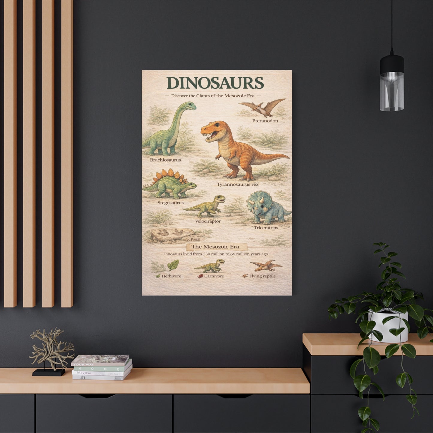 Dinosaur Discovery Museum Poster Wall Art & Canvas Print