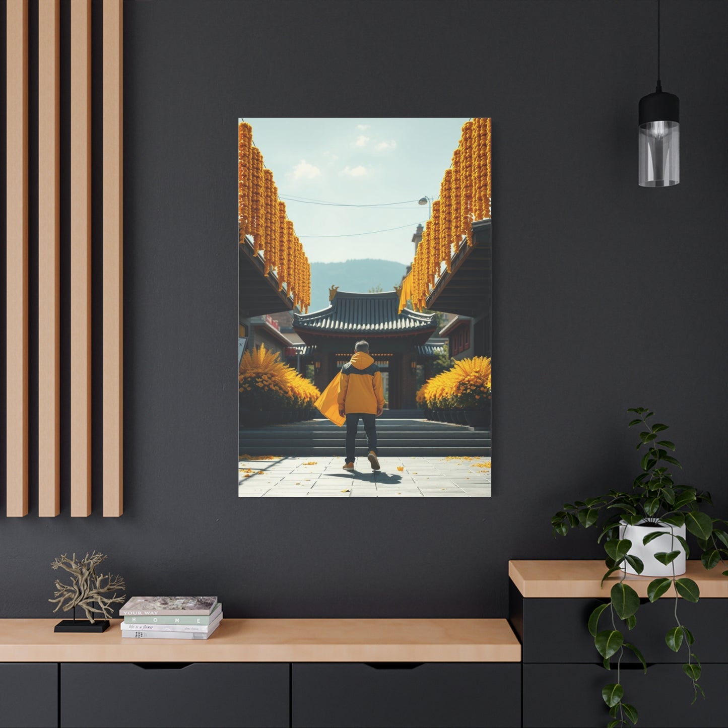 Golden Horizon Creation Wall Art & Canvas Print