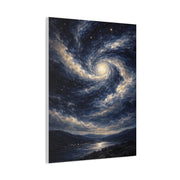 Cosmic Spiral Night Sky Wall Art & Canvas Print