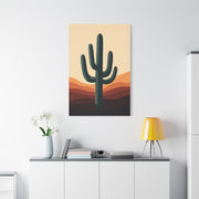 Layered Desert Landscape Saguaro Illustration Wall Art & Canvas Prints