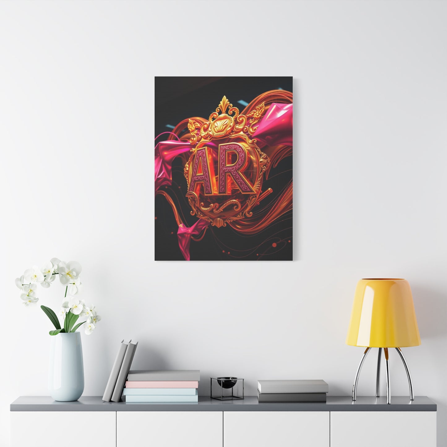 Supreme Canvas Gold & Pink Art Collection Wall Art & Canvas Print