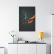Dark Swallowtail Butterfly on Orange Blossoms Wall Art & Canvas Prints