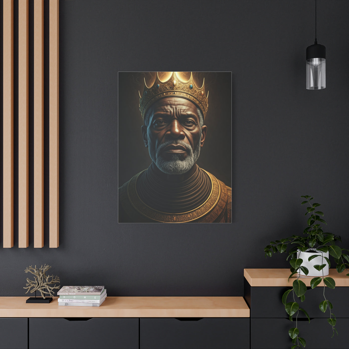 Eternal Crown King Portrait Wall Art & Canvas Prints