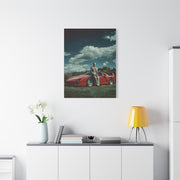 Enzo Ferrari Standing Beside the Ferrari F40 (1987) Wall Art & Canvas Print