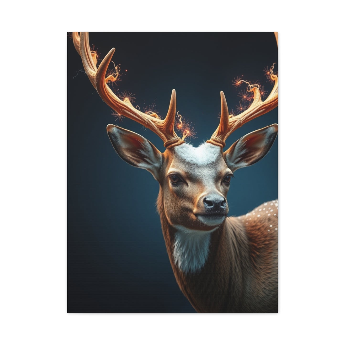 Graceful Antler Portraiture Wall Art & Canvas Print