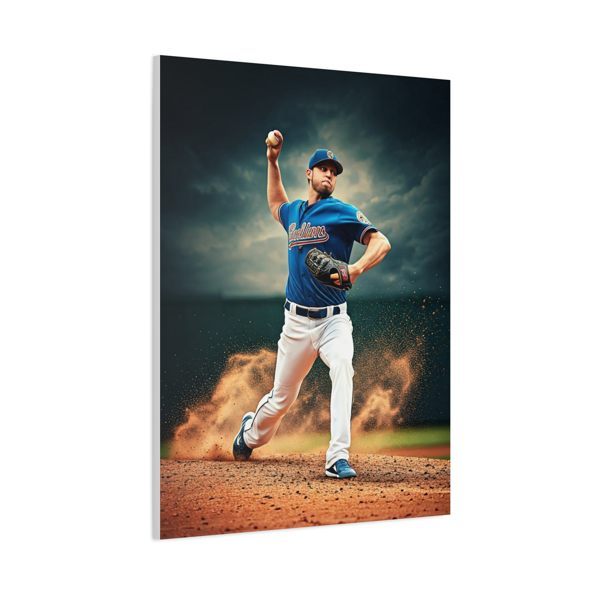 Pitcher Power Throw Action Wall Art & Canvas Prints