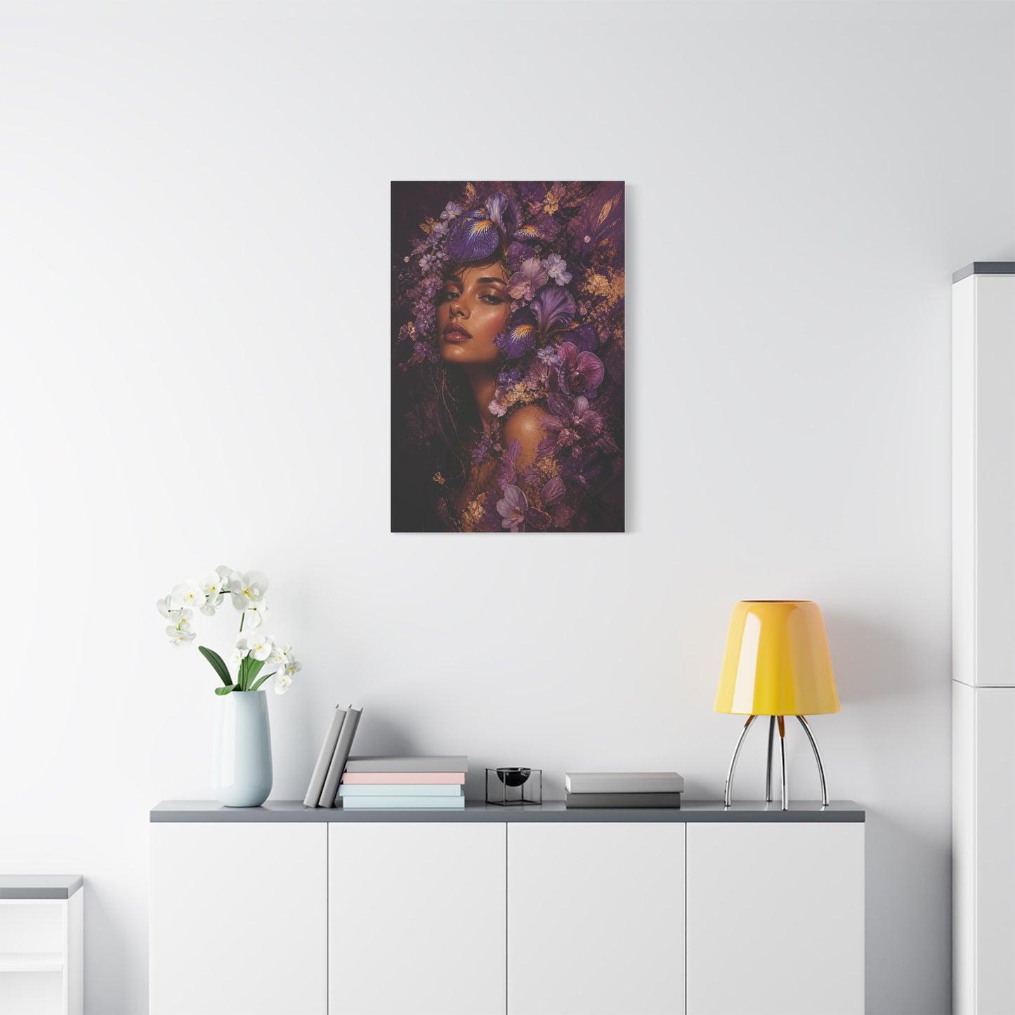 Floral Crown Muse Portrait Wall Art & Canvas Print