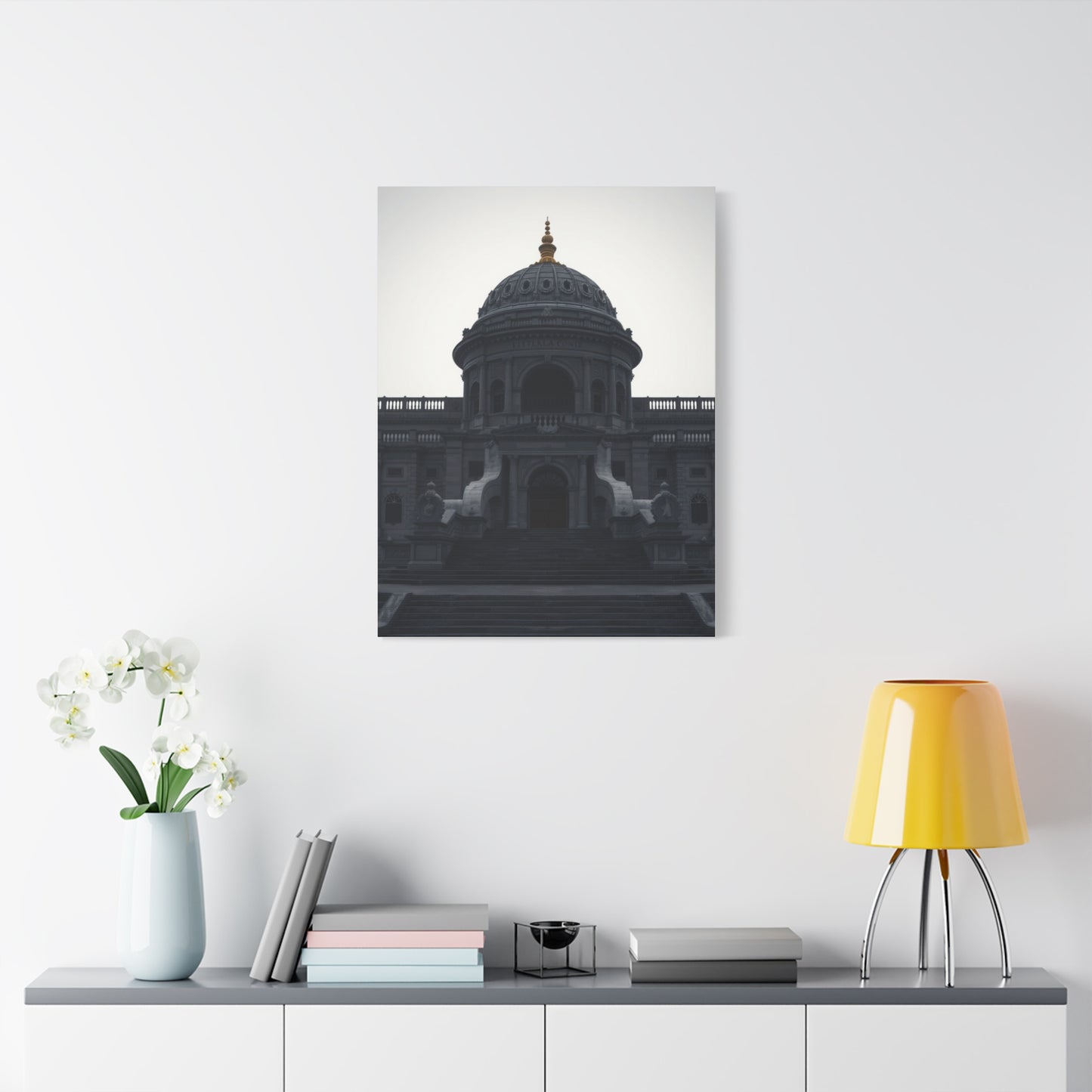 Gray & White Art Canvas Art 5 Wall Art & Canvas Print