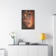 Copper Monocle Freckled Portrait Wall Art & Canvas Print