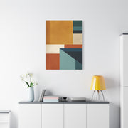 Mid Century Modern Geometric Color Block Wall Art & Canvas Print