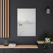 Scandinavian Winter Minimalist Mountain Wall Art & Canvas Print