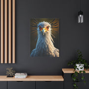 Majestic Secretary Bird Portrait Wall Art & Canvas Prints
