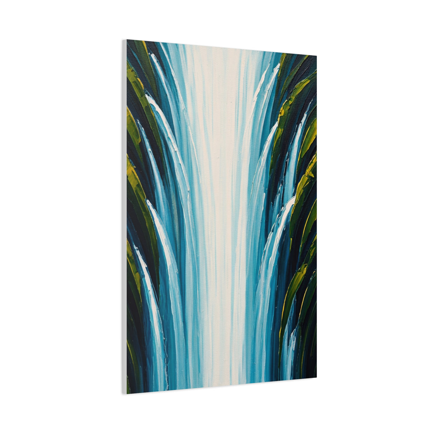 Vertical Cascade Flow Abstract Wall Art & Canvas Prints