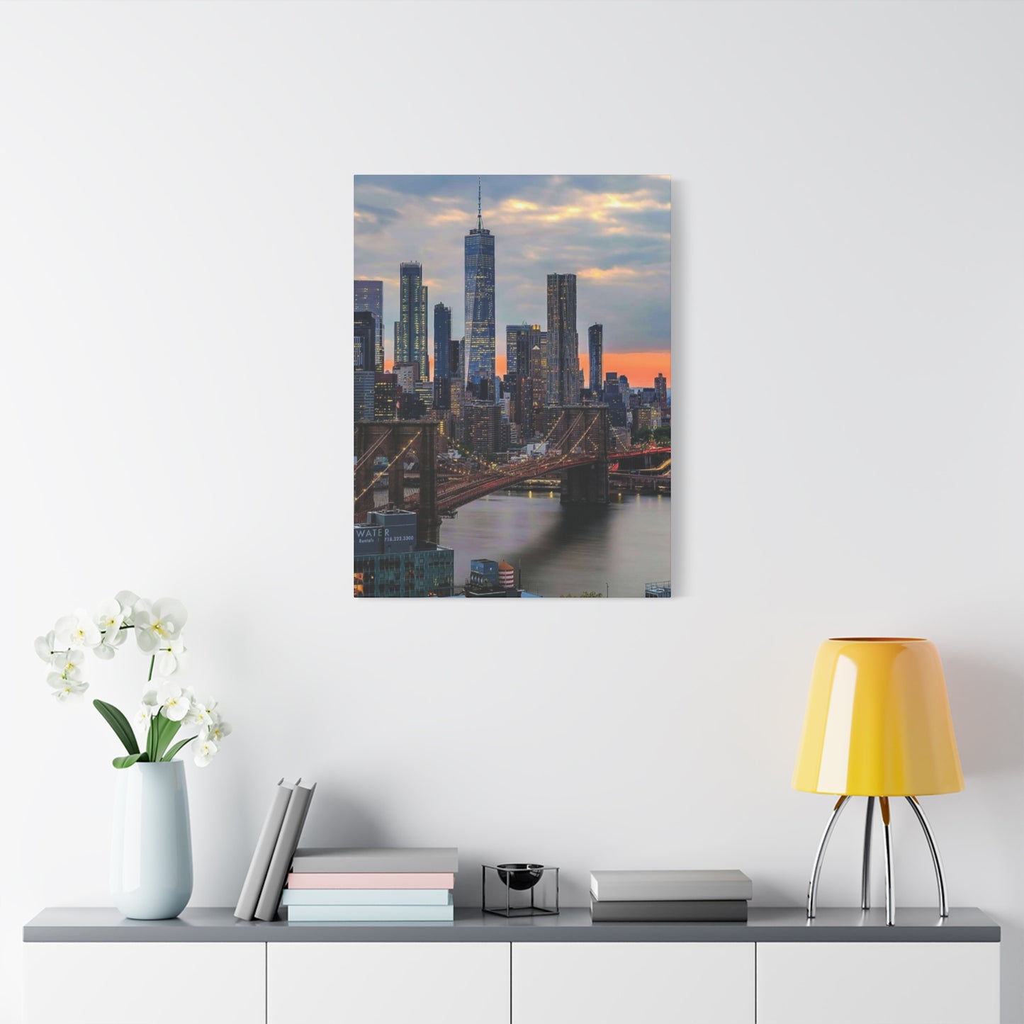 Cloudy NYC Skyline Wall Art & Canvas Prints