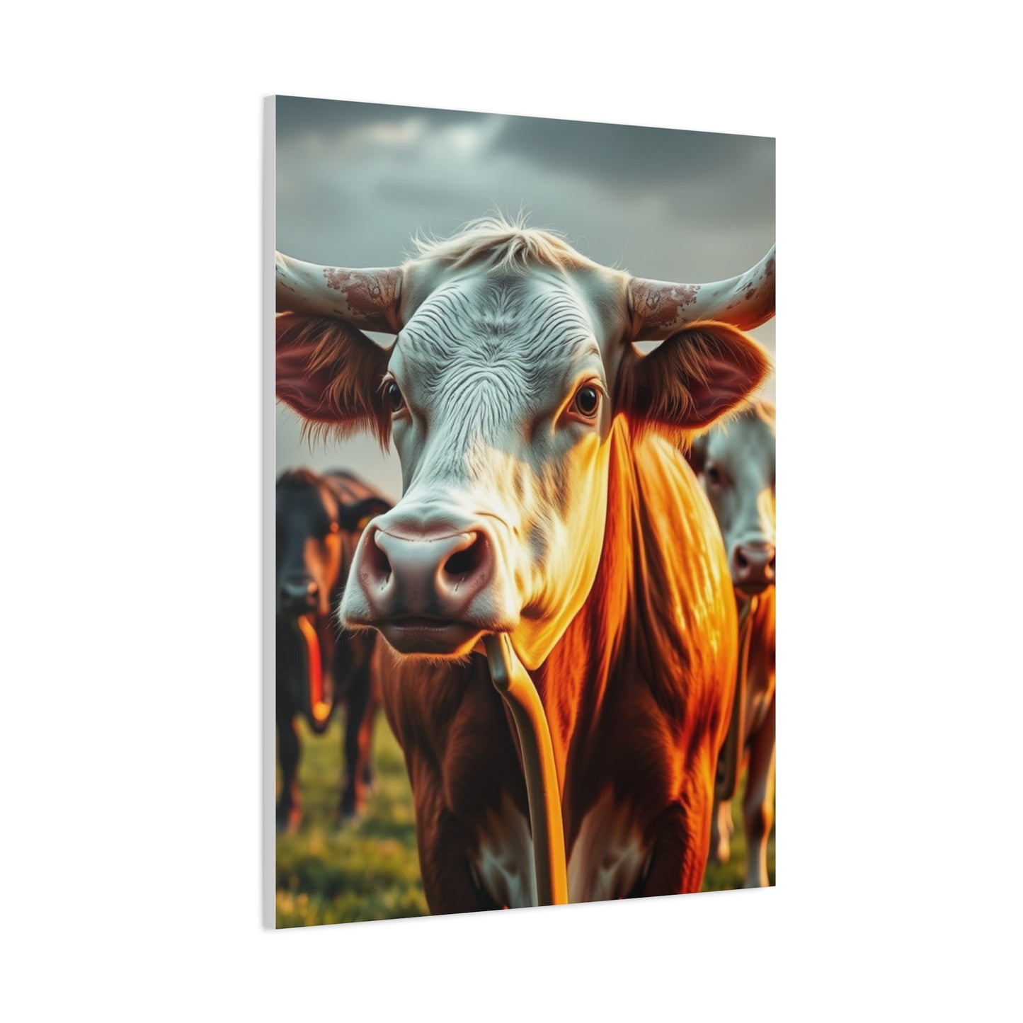 Aristocratic Bovines Masterpiece Wall Art & Canvas Print