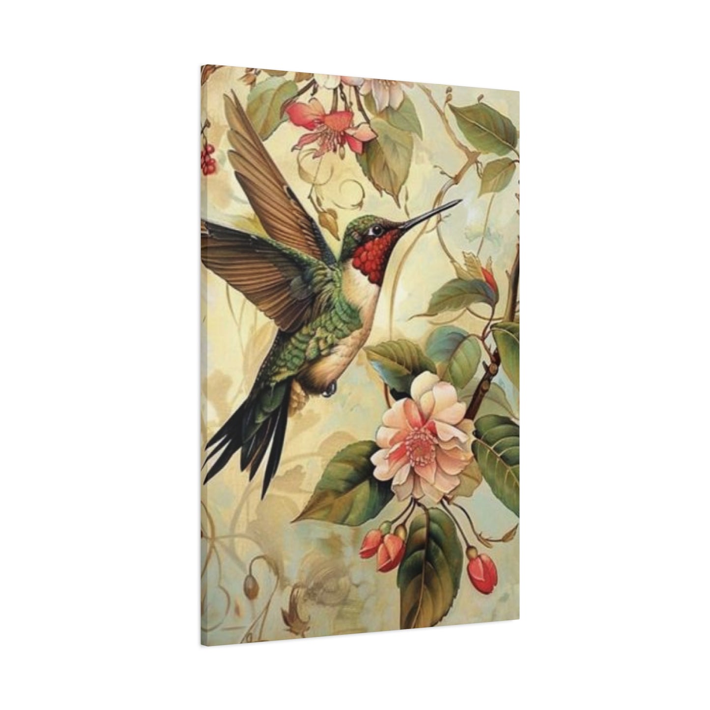 Beautiful Humming Bird Painting Wall Art & Canvas Prints