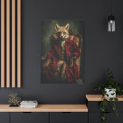 Gentleman Fox Aristocratic Portrait Wall Art & Canvas Print