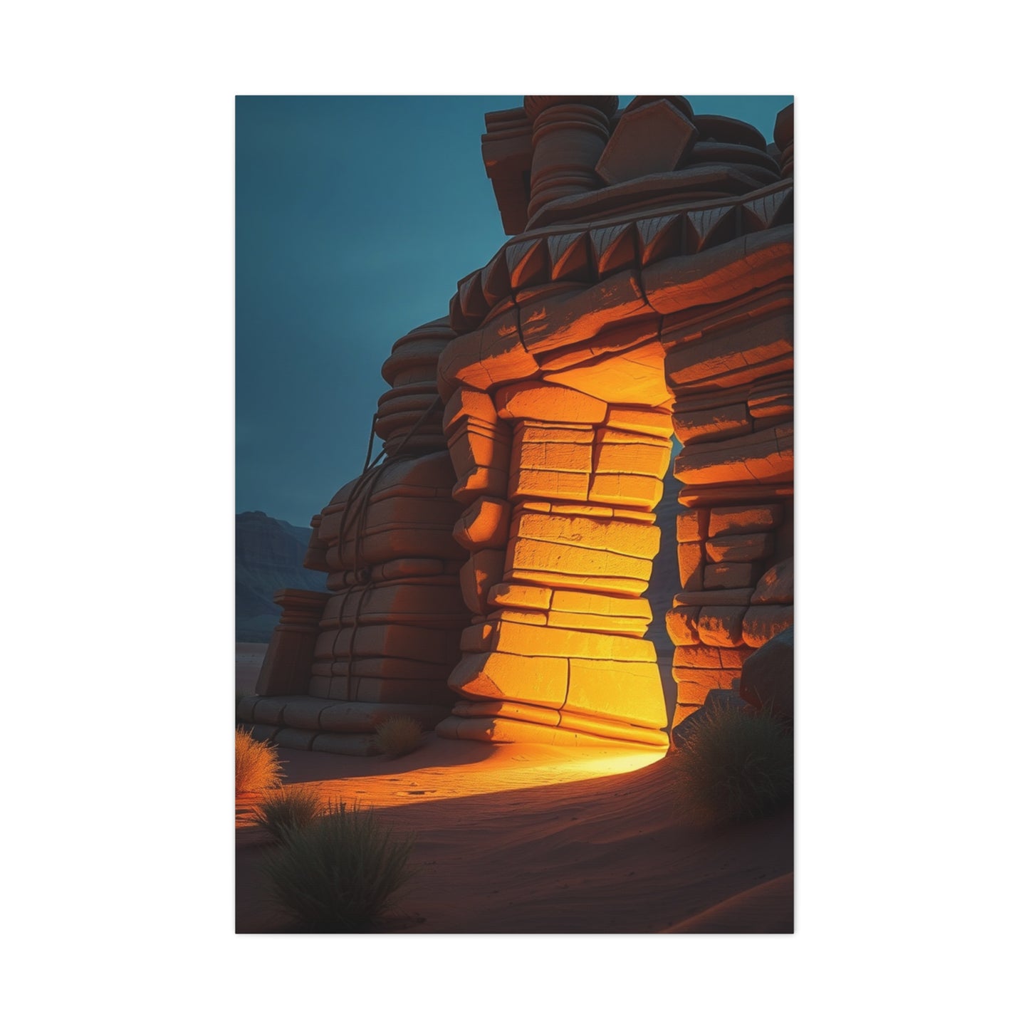 Golden Zenith Artwork Wall Art & Canvas Print