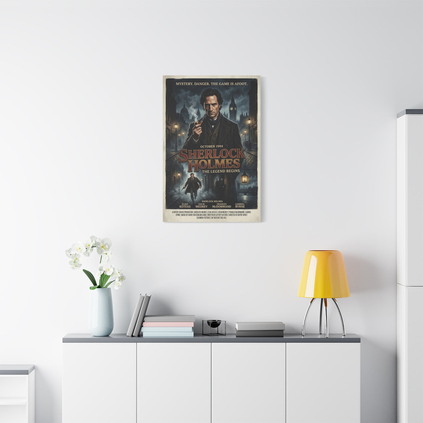 Sherlock Holmes Movie Poster Wall Art & Canvas Print
