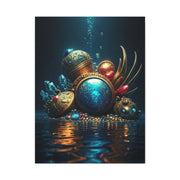 Sunken Royal Treasure Relics in Deep Blue Water Wall Art & Canvas Prints