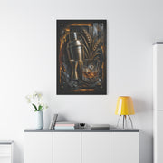 Industrial Cocktail Metal Relief Wall Art & Canvas Print