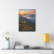 Great Smoky Mountains Sunrise Panorama Wall Art & Canvas Print