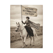 Suffrage Rider Equality Statement Wall Art & Canvas Print