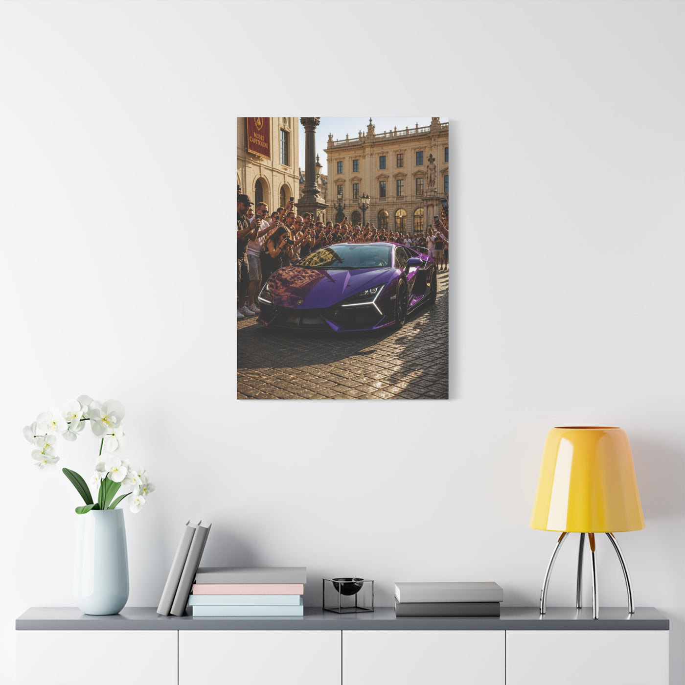Viola Mithras Lamborghini Revuelto Supercar Scene Wall Art & Canvas Print