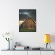 Stormlit Barn in the Open Fields Wall Art & Canvas Prints