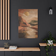 Abstract Earth Landscape Gold Horizon Wall Art & Canvas Print