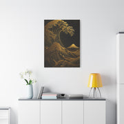Neo-Tech Golden Wave Fusion Wall Art & Canvas Print