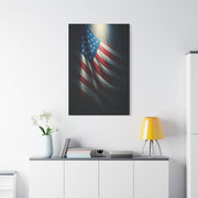 Spotlight American Flag Honor Wall Art & Canvas Prints