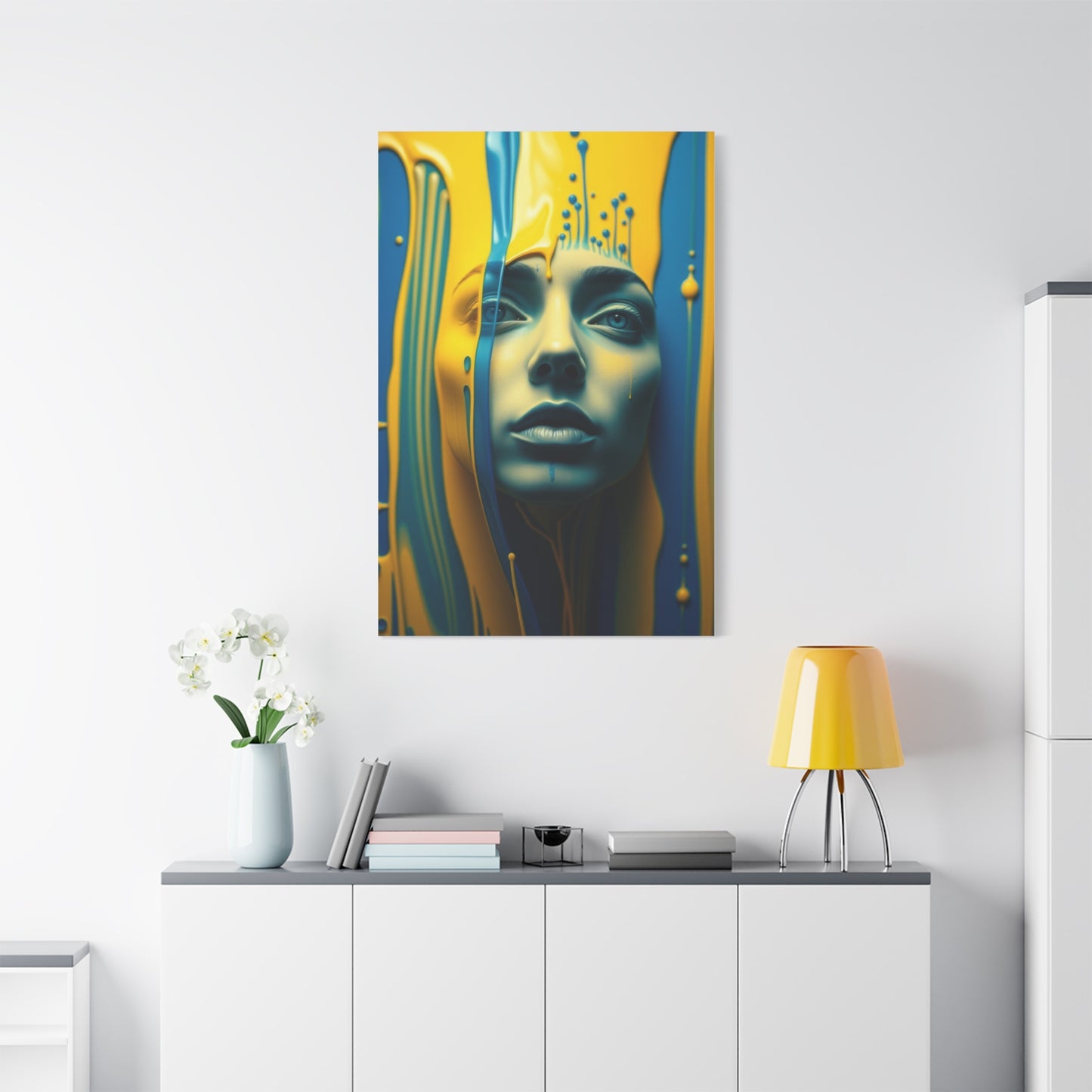 Collection Blue & Yellow Art Art Wall Art & Canvas Print