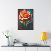 Golden Ember Rose Wall Art & Canvas Print
