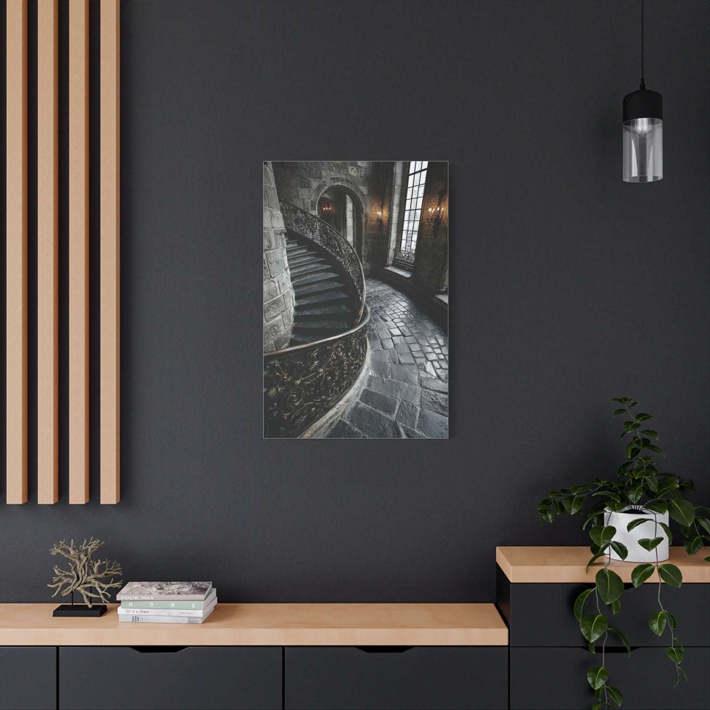 Spiral Staircase Architectural Wall Art & Canvas Print
