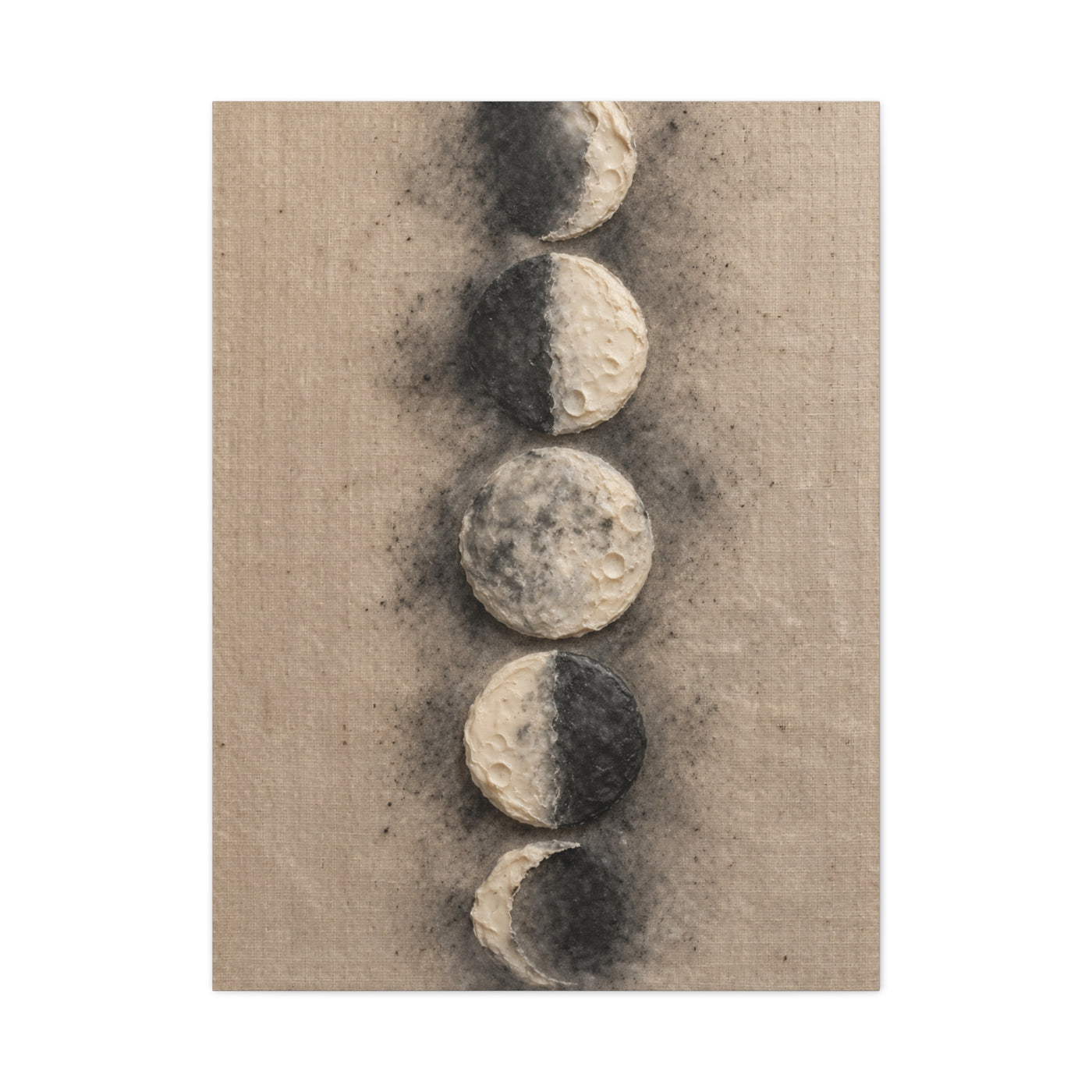 Lunar Phases Minimal Composition Wall Art & Canvas Print