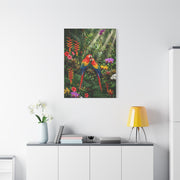 Vibrant Jungle Parrot Paradise Tropical Wall Art & Canvas Print