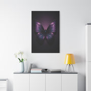 Royal Violet Butterfly Minimalist Portrait Wall Art & Canvas Prints