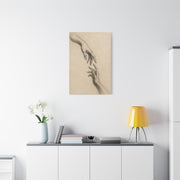 Expressive Hands Charcoal Study Wall Art & Canvas Print